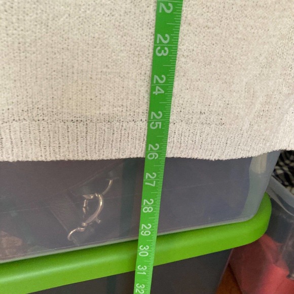 Davi & Dani Sweater Womens Sz M Ivory Blue Colorblock Long Sleeve Boat Neck - Picture 7 of 8